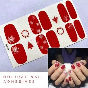 NEW Holiday Decorative Adhesive Nail Strips 🎄🎄